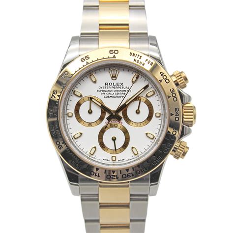 rolex daytona two tone white dial|rolex daytona model 116503.